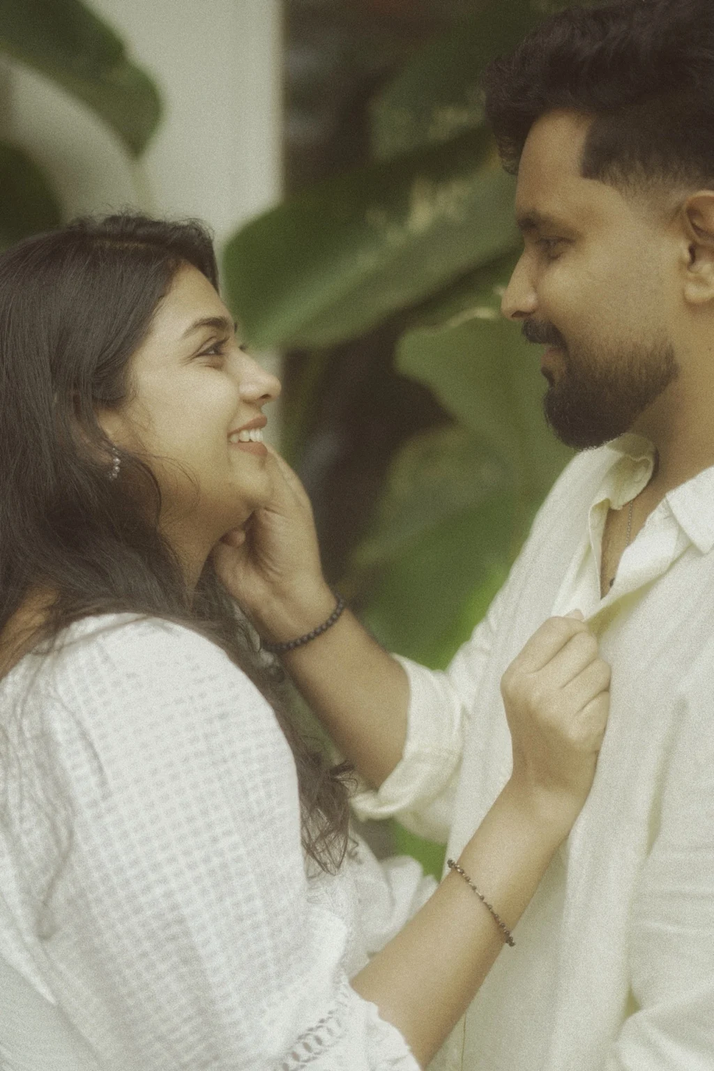 Induparvathi smiling at Abhilash